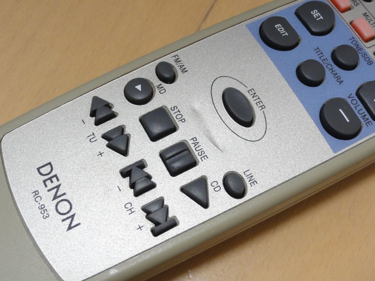 Denon デノン Cd Mdコンポ D Ma3 D Me33用リモコン Rc 953 送料185円 Mdコンポ 売買されたオークション情報 Yahooの商品情報をアーカイブ公開 オークファン Aucfan Com