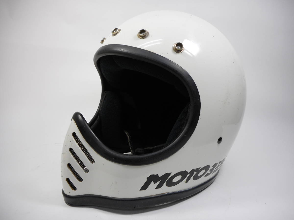 初期 70s BELL MOTO 目深加工済み motoⅢモト3ヴィンテージ白 