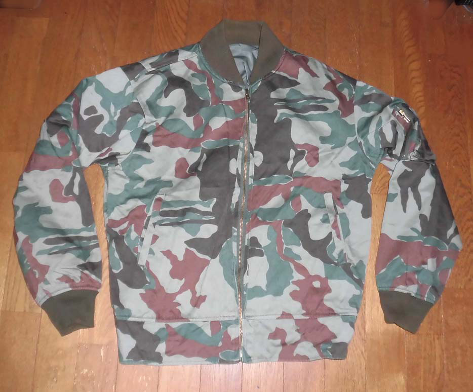 リバーシブル 陸上自衛隊 迷彩 ジャケット 1表記 迷彩服2型 フルジップ