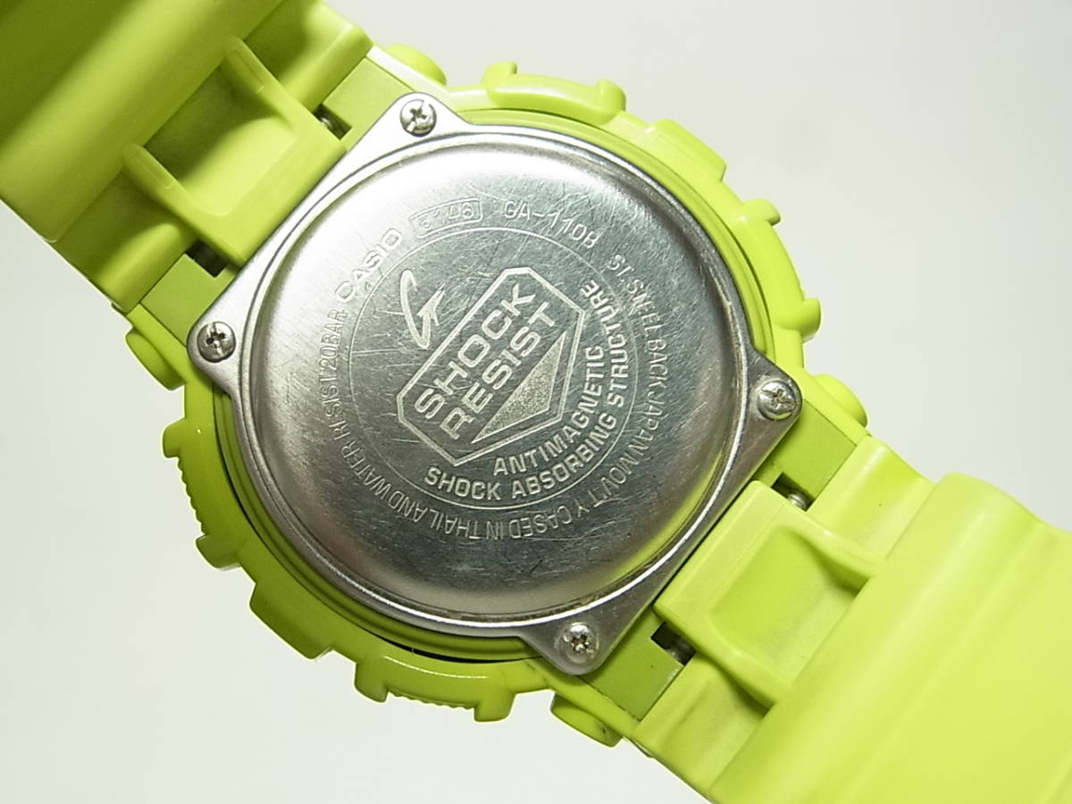 GA-110B-3JF G-SHOCK/Gショック Hyper Colors/ハイパー・カラーズ 黄緑