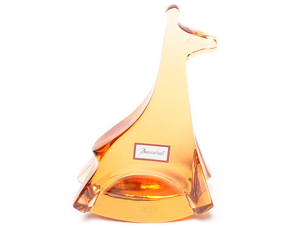 Baccarat クリスタルガラス キリンの置物 専用箱付き 美品 バカラ 置物