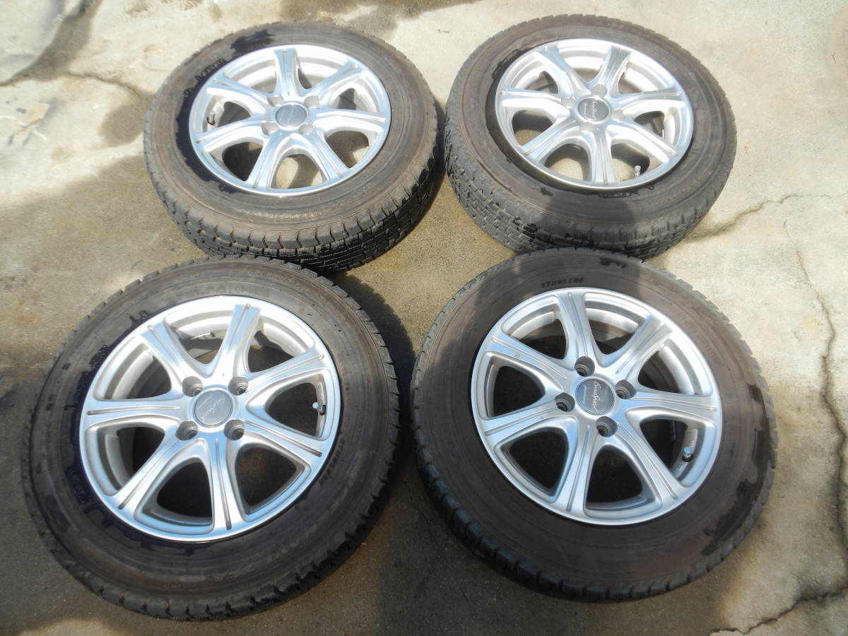 165/70R14 アルミホイール スタッドレス 100X4H フィット アクア 軽 