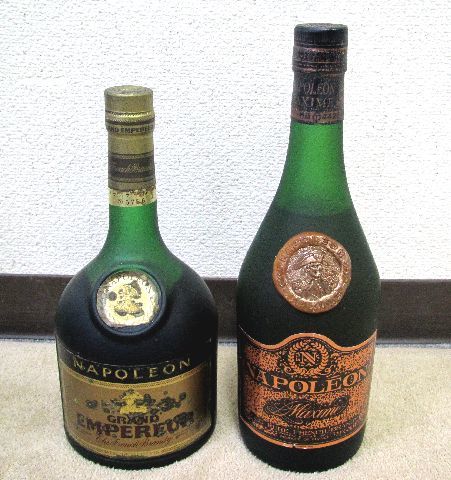 ★お酒 まとめ★ウイスキー ブランデー 9本★NAPOLEON ナポレオン MAXIM EMPEREUR NIKKA ニッカ V.S.O.P XO SUNTORY OLD 古酒 未開栓