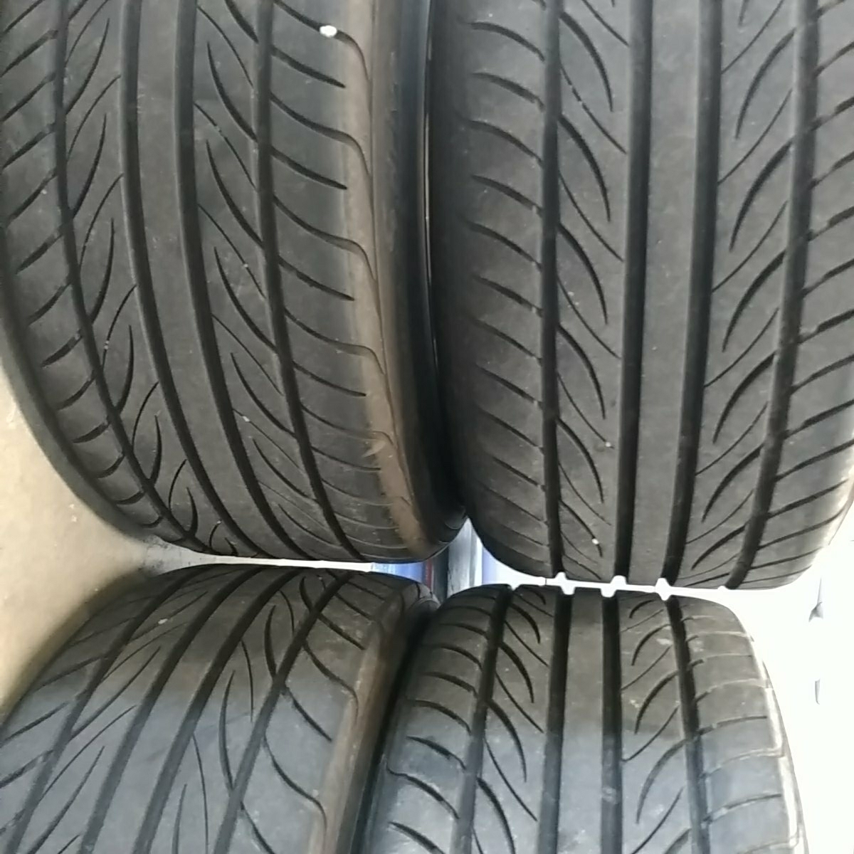 ワーク　エモーション　D9R+YOKOHAMA S drive 4本セット　ジャンク扱い　Fr:9J+30 Rr:10J+38 255/35R18×4本_5