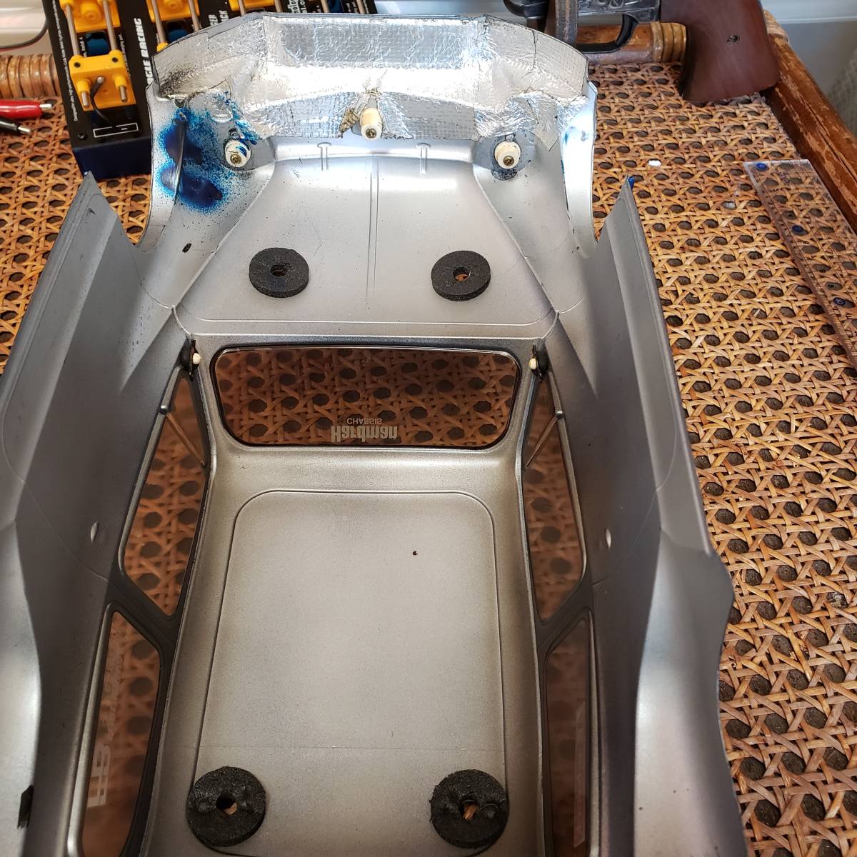 タミヤ未走行シャーシセット\\u0026中古ボディ タミヤ M-05 ロング