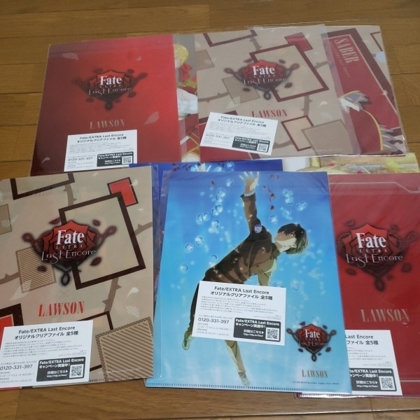 Fate/EXTRA Last Encore オリジナルクリアファイル　全5種　合計10枚_3