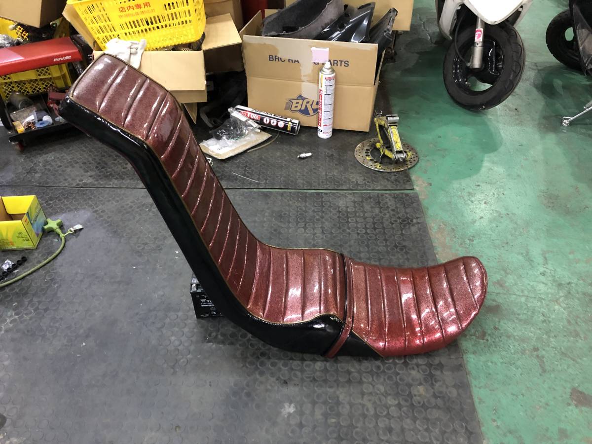 GPZ400F 三段シート 変形 特殊 タックロール 旧車 当時物