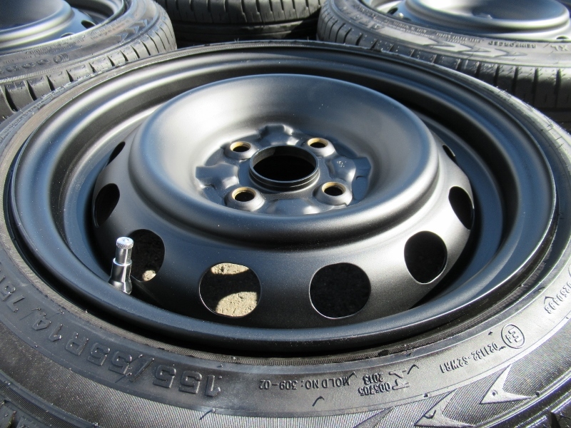 タイヤ 155/55-14 155/55R14 ATR-K デミオ純正 スチールホイール 鉄
