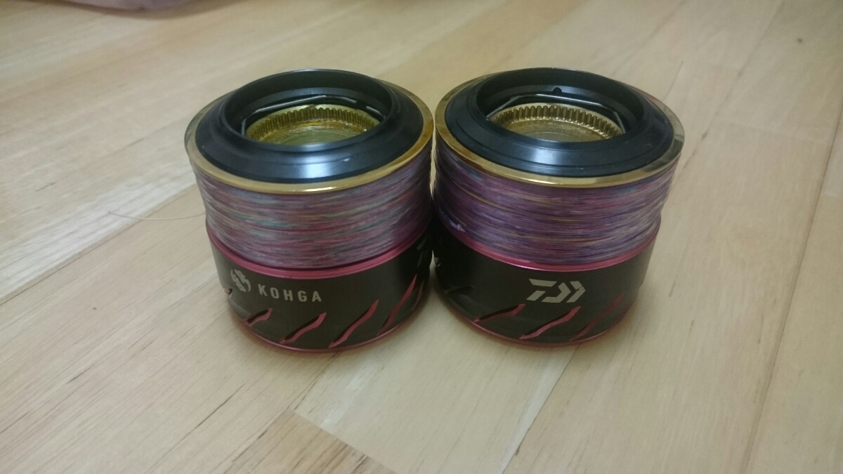 DAIWA 紅牙2508PE-H スプールのみ二個セット①