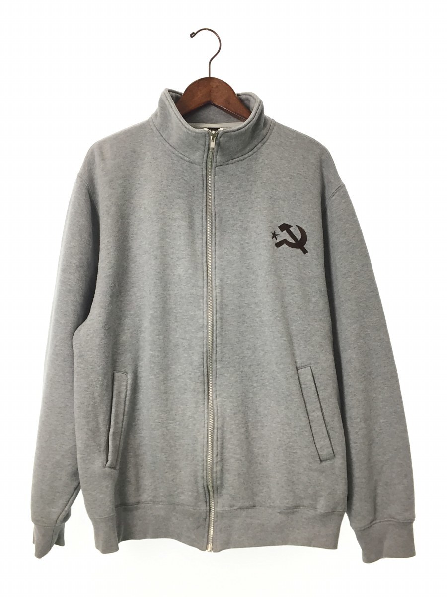 STUSSY◆バックロゴ/胸ロゴ/スウェット/L/コットン/GRY