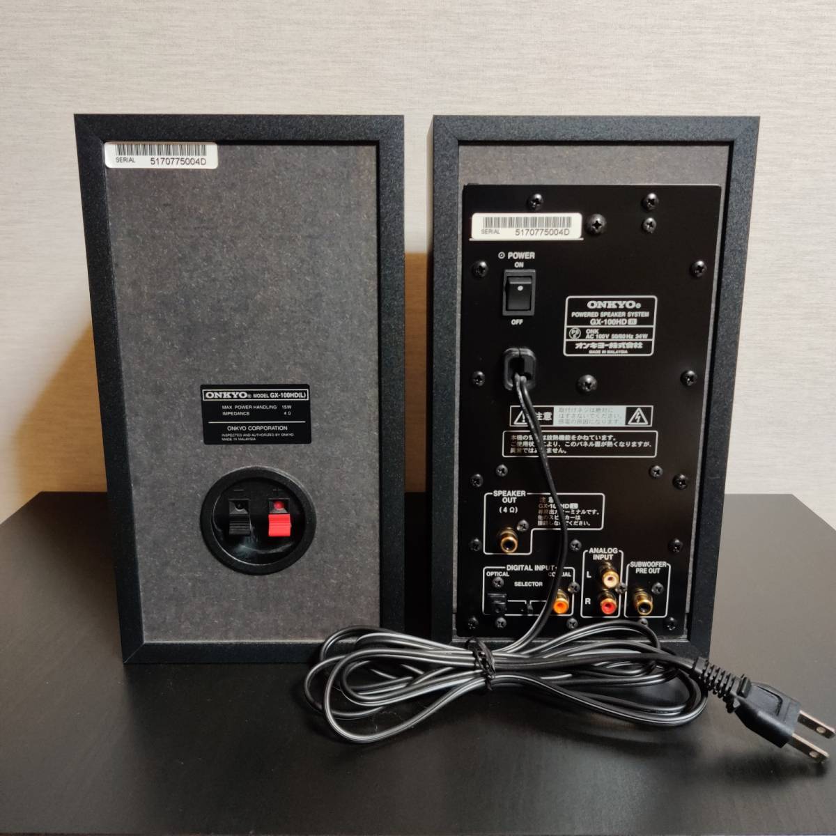 ONKYO GX-100HD パワードスピーカーシステム 【公式通販】