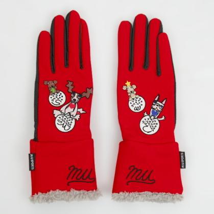 爆買い，お買い得 MU SPORTS レディース 703W6812 冬用 ゴルフグローブ 両手用 RED M 防寒/ファー切替 エムユー スポーツ M.U SPORTS(19cm)｜売買されたオークション情報、yahooの商品情報をアーカイブ公開 - オークファン グローブ