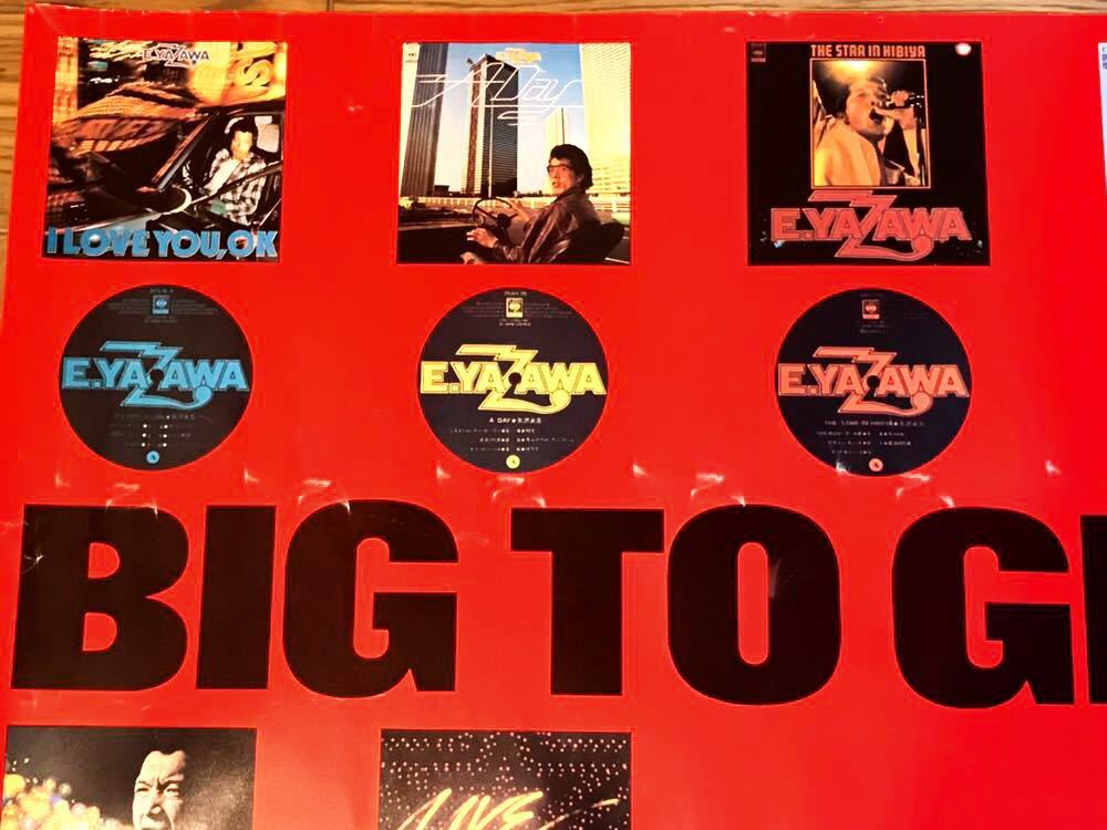 当時物 矢沢永吉 1980「BIG TO GREAT」販売ポスター E.YAZAWA 