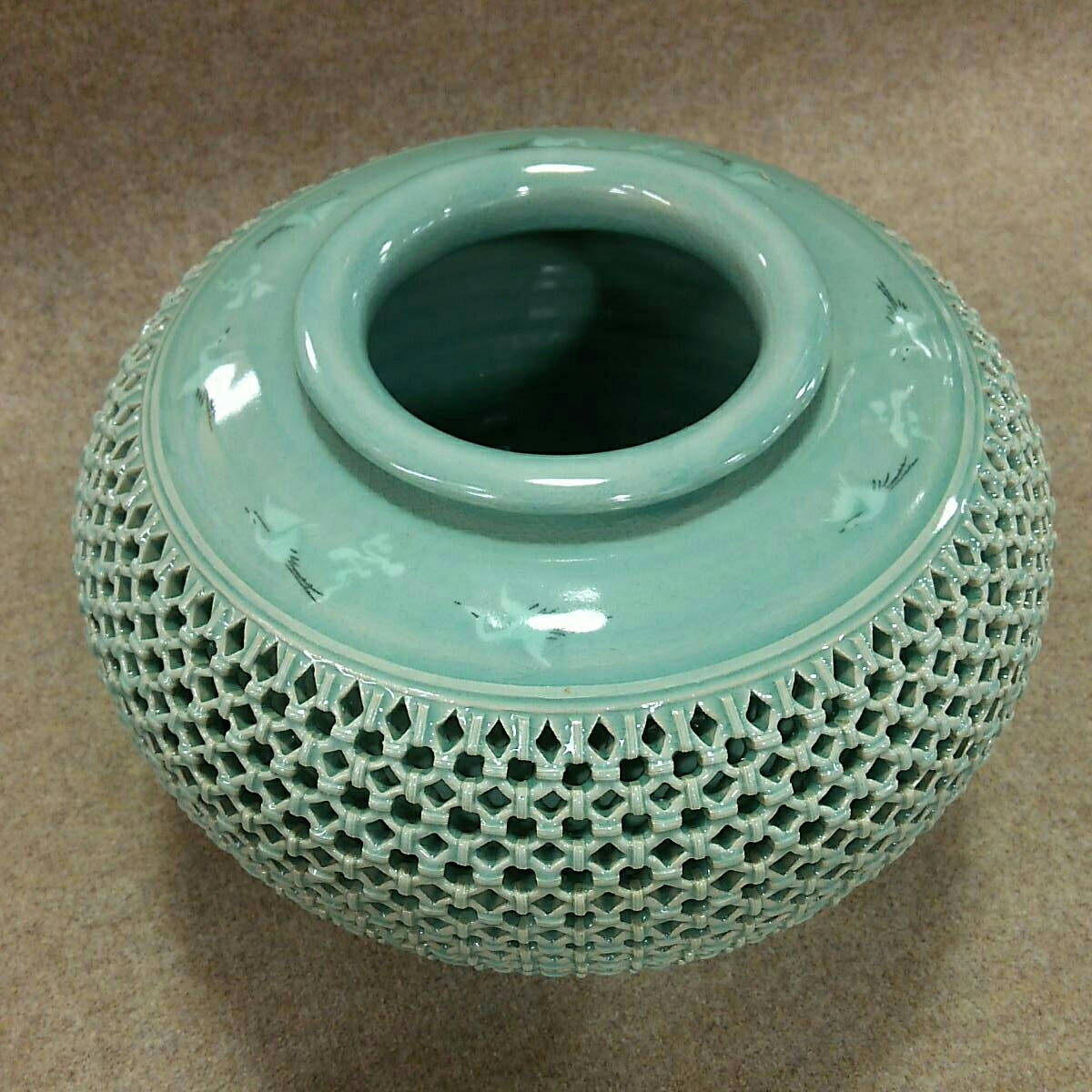 古い香蘭社 染付花瓶、花入れ 公式通販