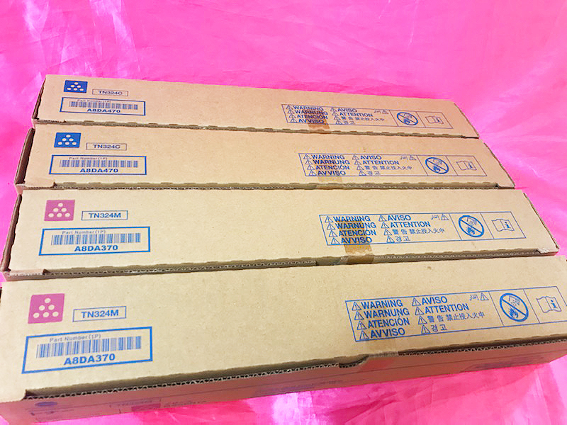 即決特価!■コニカミノルタ 純正トナー TN324 C/M/Y/K 4色2セット■保証