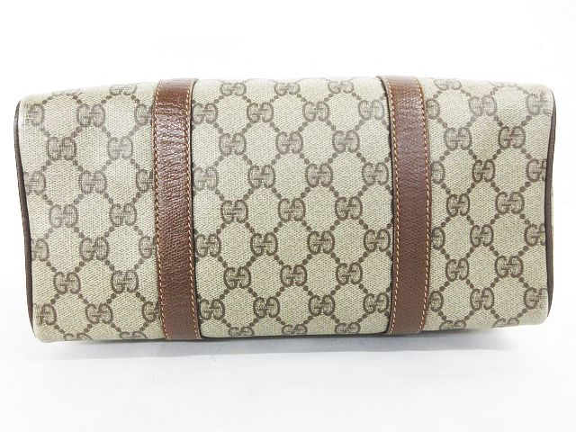 【美品】GUCCI グッチ シェリーライン ミニボストン ショルダー バッグ GUCCI グッチ オールドグッチ GG柄 ミニボストン シェリーライン