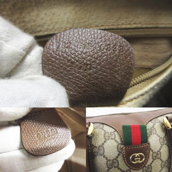 GUCCI グッチ オールドグッチ GG柄 ミニボストン シェリーライン