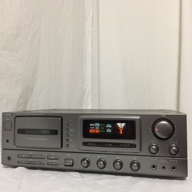 Victor ビクター AX-DV55 カセットデッキアンプ カラオケミキシング