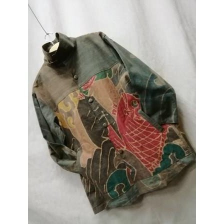 古布ジャケット アウター メンズ＆レディース メンズライク 古布 幟旗 