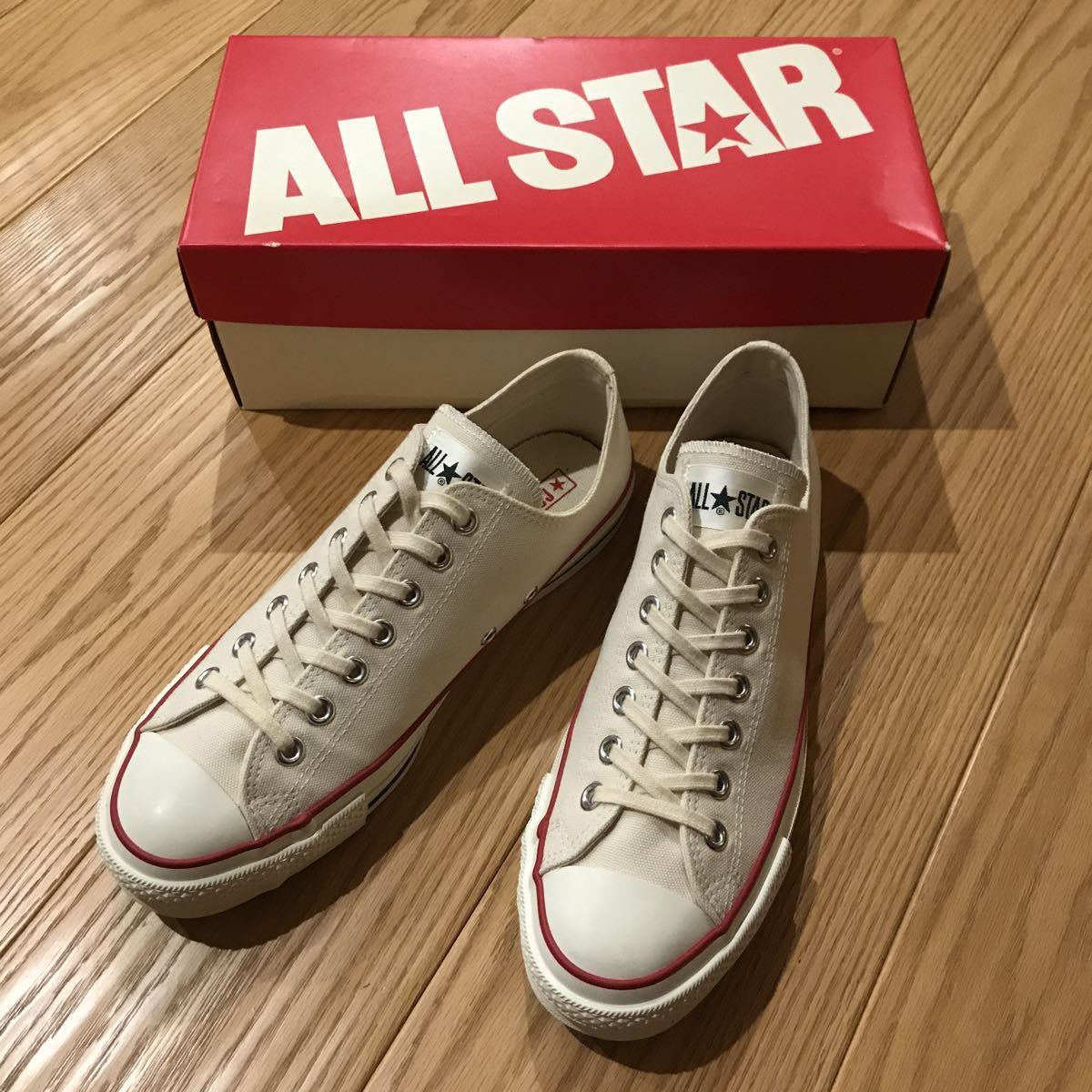 新品，SALE コンバースオールスター US9 1/2 日本製 生成 Lo MADE IN JAPAN(28.0cm)｜売買されたオークション情報、yahooの商品情報をアーカイブ公開 - オークファン 28.0cm