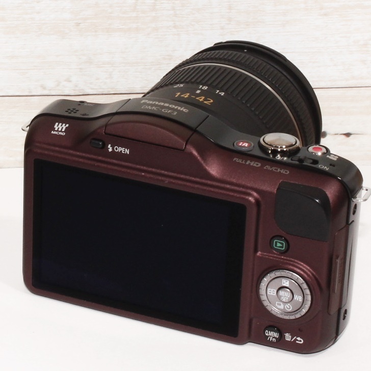 luru＊LUMIX DMC-GF3 レンズセット スマホ転送 Wi-Fi GF3 LUMIX レンズキット PanasonicWi-Fiでスマホへ転送 DMC-GF3レンズ