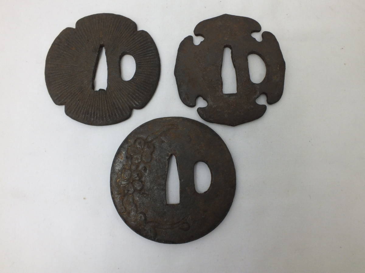 ☆鉄鍔 いろいろ おまとめ 9点☆(3632) 鉄鍔、鉄地に夫婦