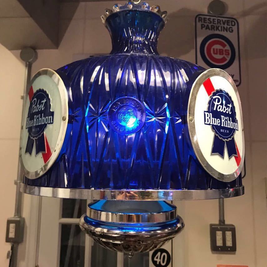 Pabst Blue Ribbon 吊り下げ ライト パブスト ビンテージ 新古 Pabst Blue Ribbon 吊り下げ ライト パブスト ビンテージ 新古 Pabst