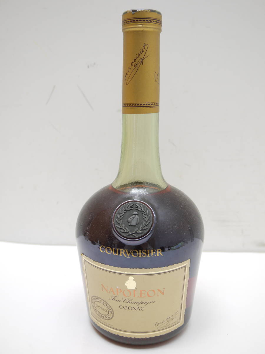 飲料・酒 【コルク破損】COURVOISIER NAPOLEON Baccarat製ボトル