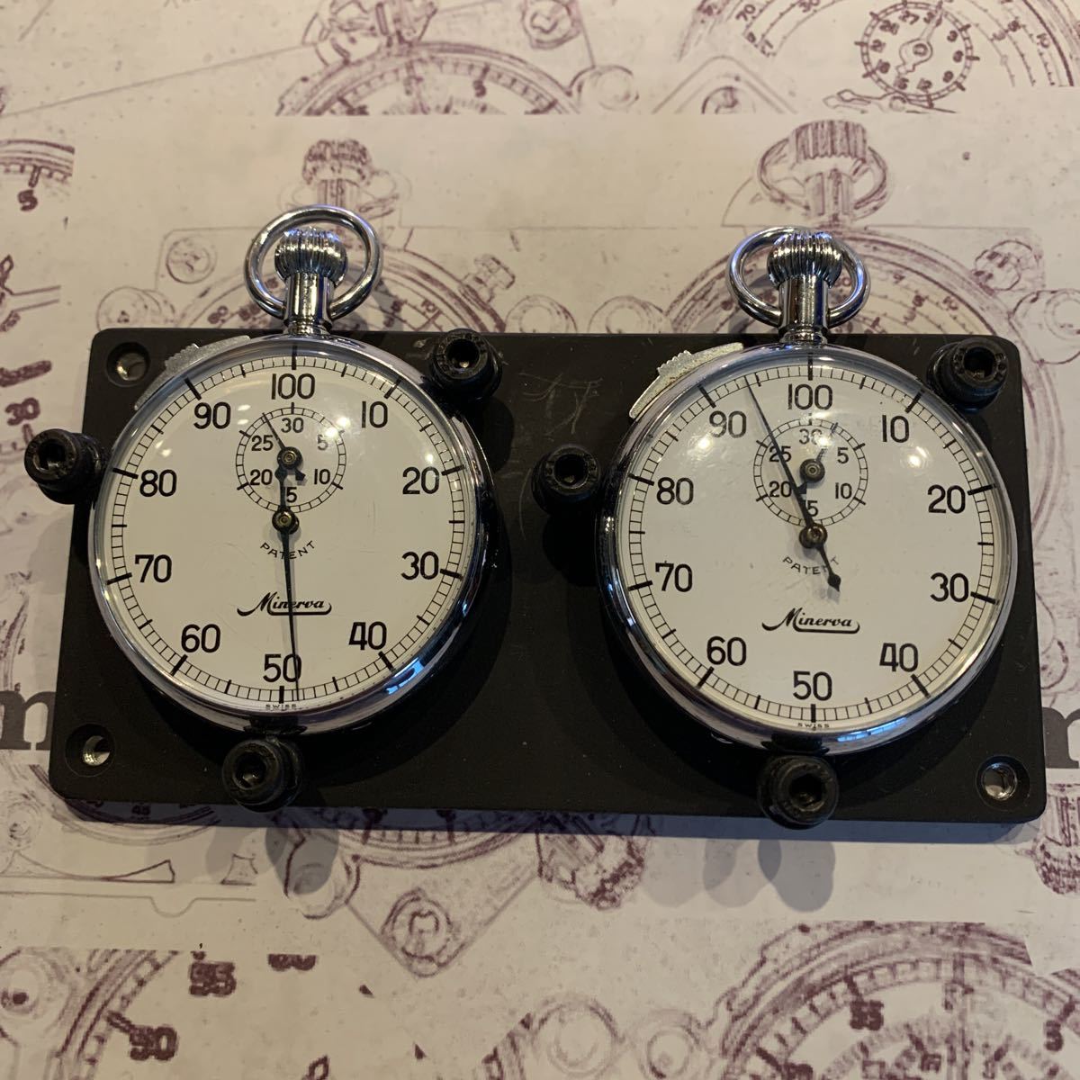  ミネルバ 2連 フライバック ラリータイマー ダッシュボードタイマー ストップウォッチ 機械式 手巻き(手巻き)｜売買されたオークション情報、yahooの商品情報をアーカイブ公開 - オークファ 手巻き