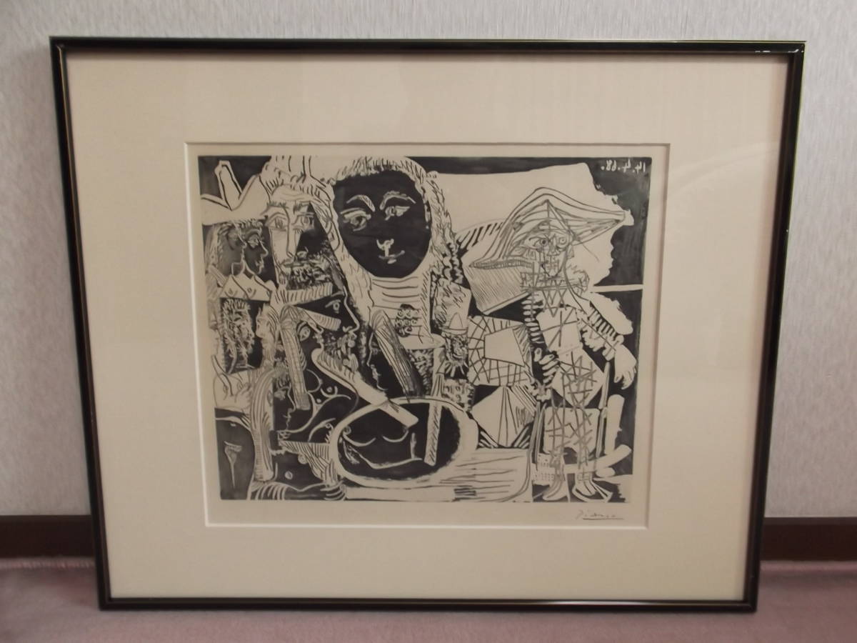 ☆Pablo Picasso☆パブロ・ピカソ作 作品37（347シリーズ）、額装品