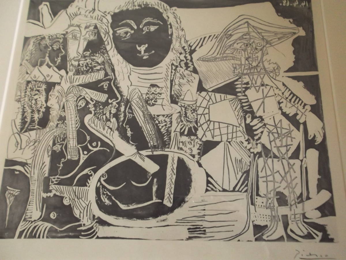 ☆Pablo Picasso☆パブロ・ピカソ作 作品37（347シリーズ）、額装品