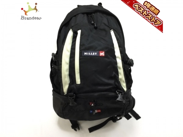 本物保証，豊富な ミレー MILLET リュックサック ナイロン&times;PVC 塩化ビニール 黒&times;ベージュ バッグ(ミレー)｜売買されたオークション情報、yahooの商品情報をアーカイブ公開 - オークファン ミレー