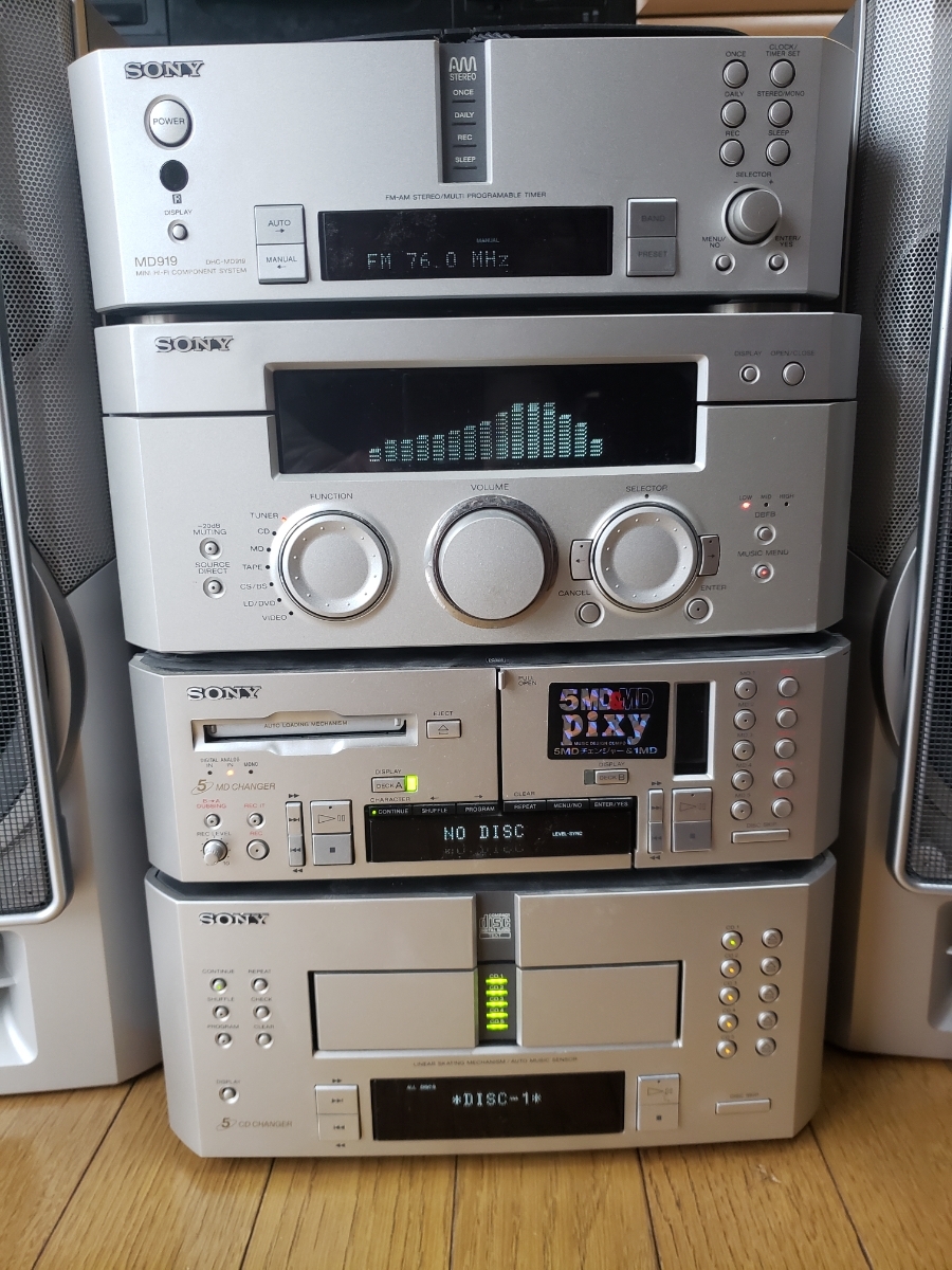 SONY DHC-MD919 システムコンポ - 最上位モデル PIXY 完動品 メルカリ