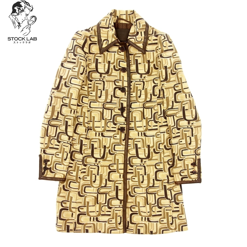  PRADA プラダ 総柄 ナイロン ステンカラーコート 40 マルチ レディース(コート)｜売買されたオークション情報、yahooの商品情報をアーカイブ公開 - オークファン 女性用