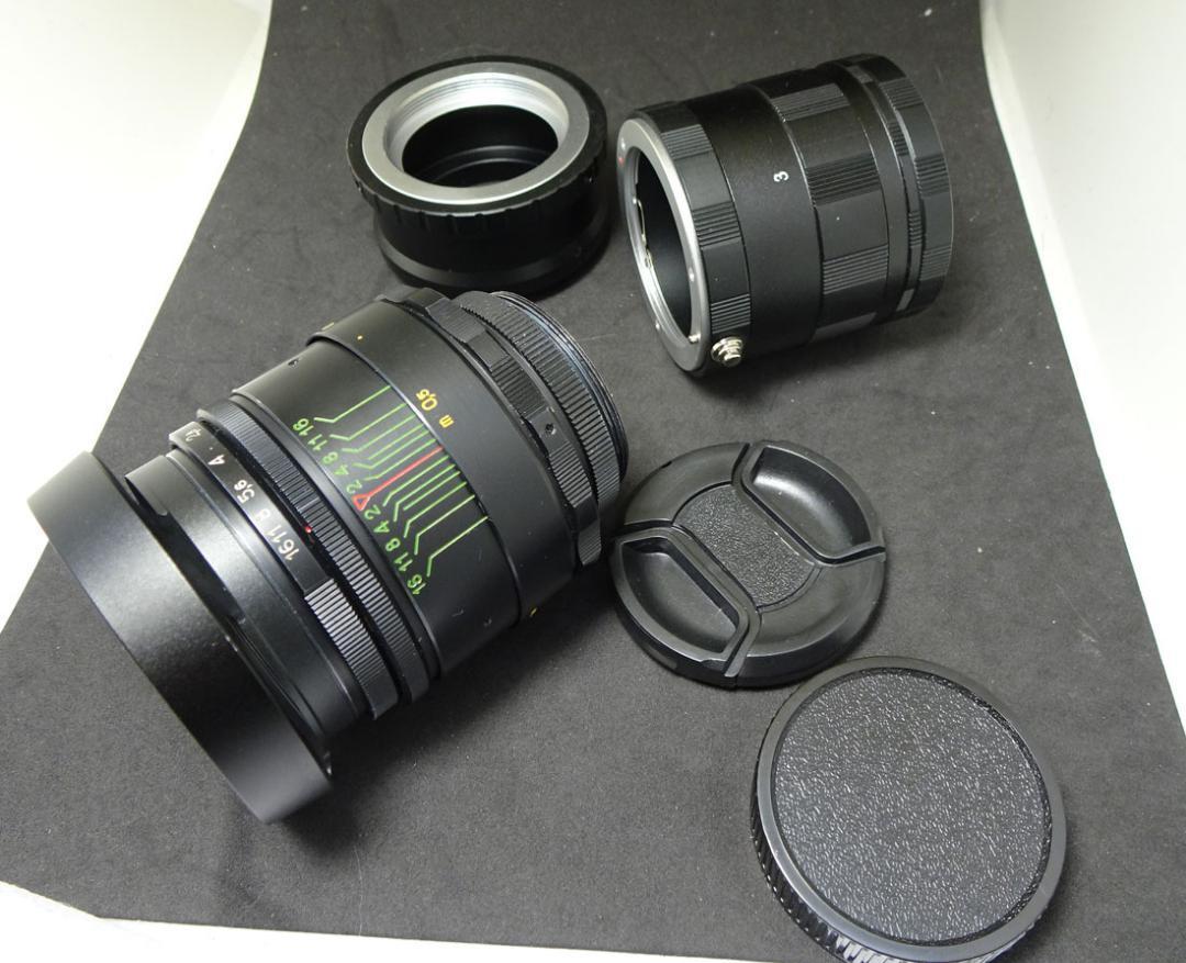 8 マクロ付未使用品 ぐるぐるボケレンズ Helios44-2 マイクロフォー