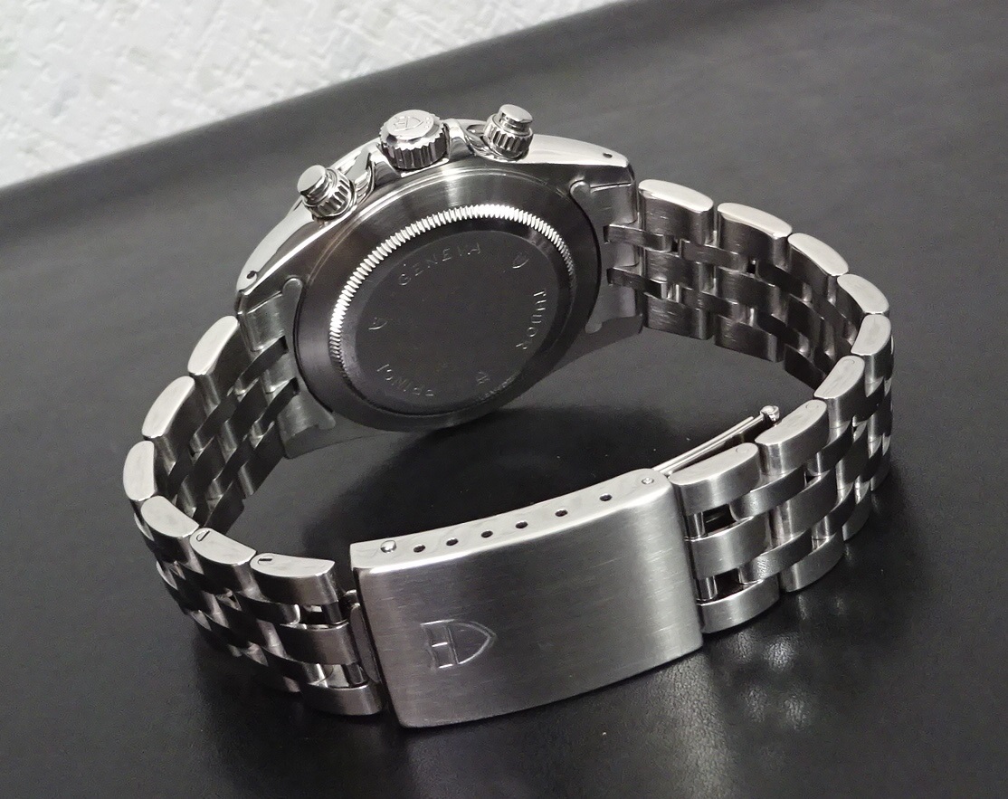 2018年12月OH仕上済 TUDOR チュードル チューダー クロノタイム 79260 H番 自動巻 タイガーなし 黒文字盤 クロノグラフ 純正内外箱 本物_10