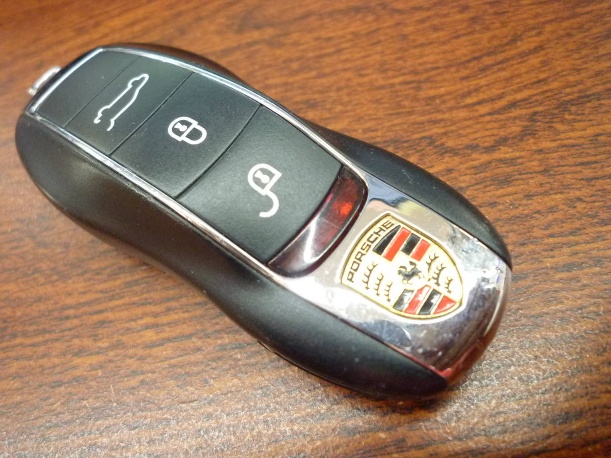 ポルシェ 純正 キーレス カイエン マカン スマートキー 黒 キー ☆送料 