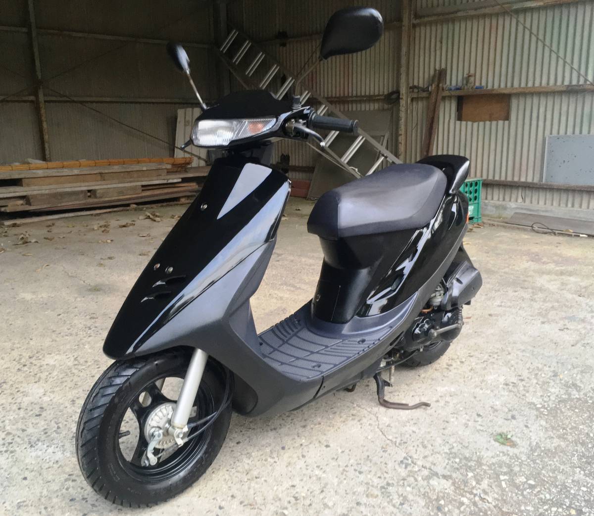 ☆確認と連絡☆ リヤスポイラー付き】ホンダDio（AF27）・黒☆中古実働・兵庫