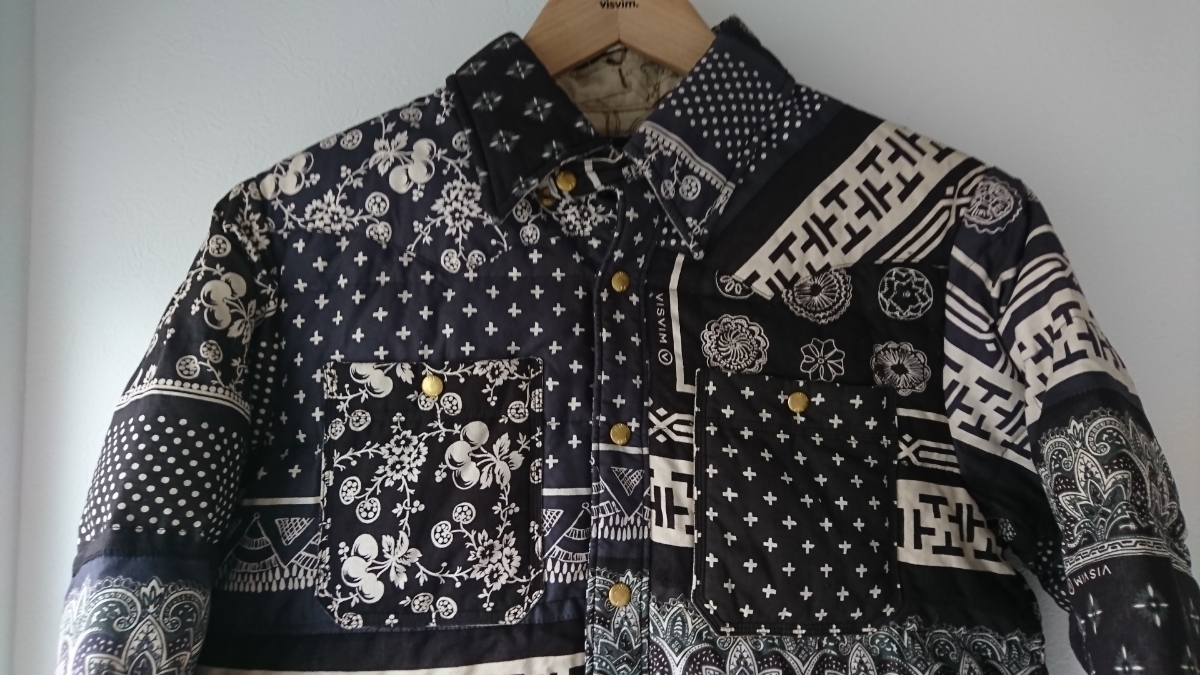 希少 新品 visvim 19AW ICT KERCHIEF DOWN JKT BLACK size1 