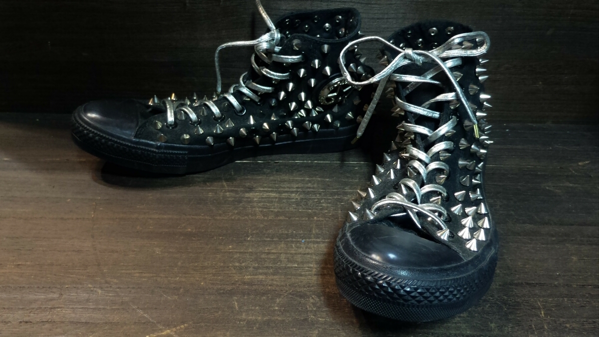 Chuck Punk Taylor Star All Converse Shoe Top High Unisex Custom 