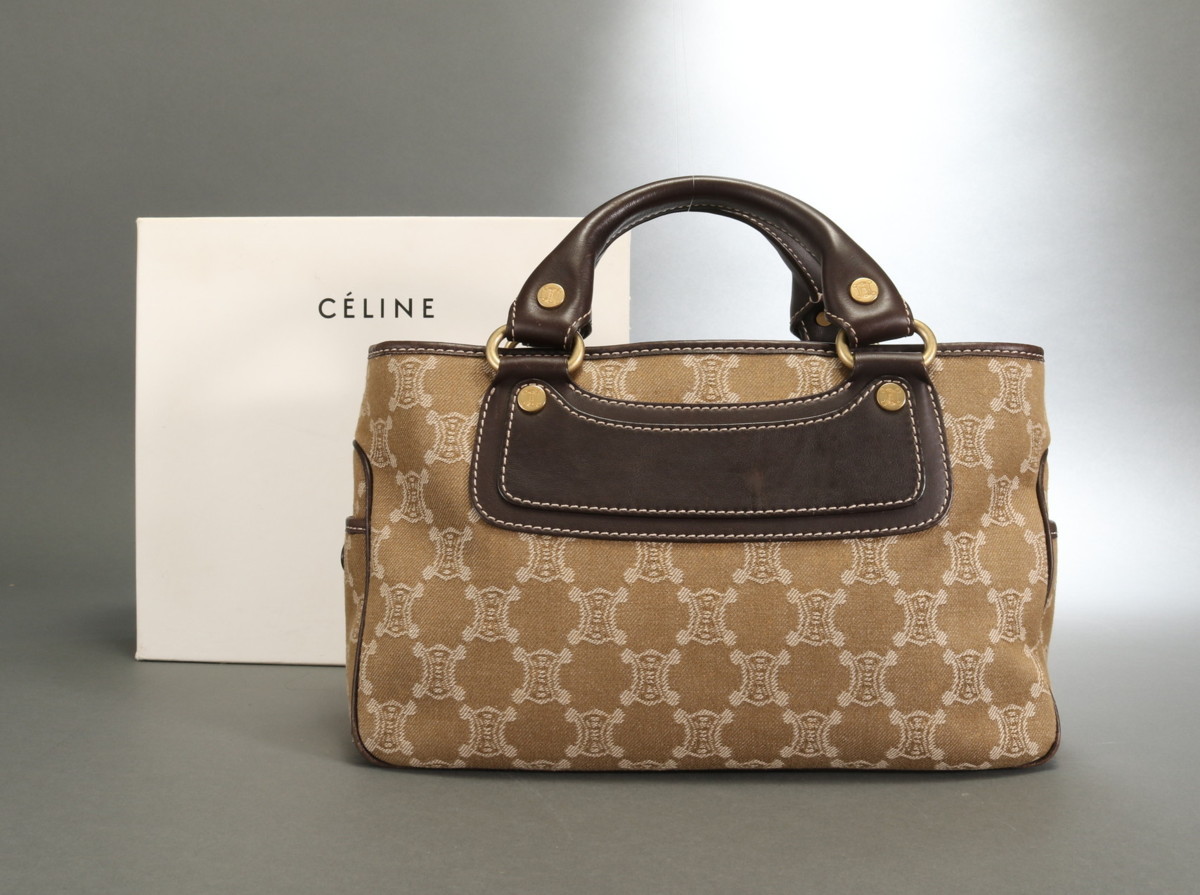 セリーヌ CELINE □ マカダム柄 スタート 希少 美品 ミニ ガンチーニ 1