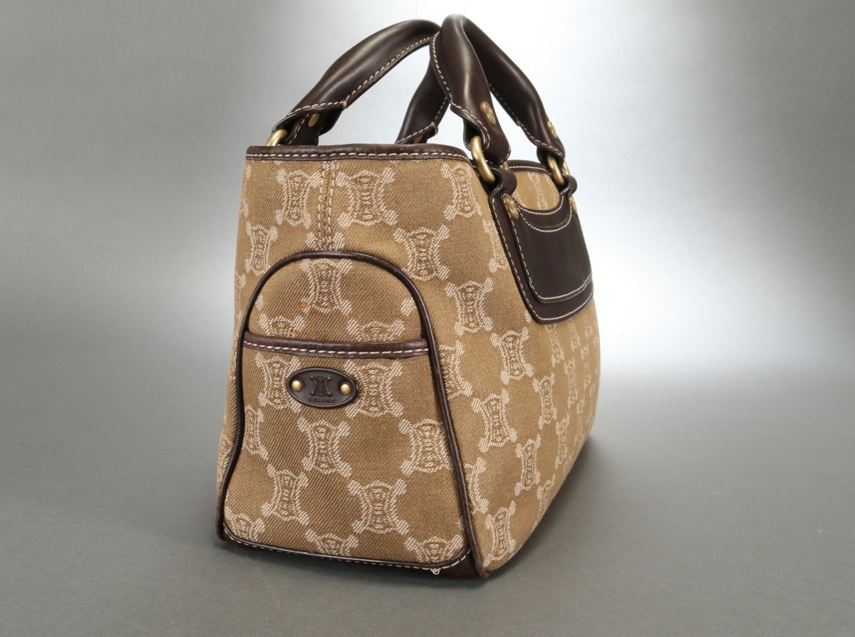 セリーヌ CELINE □ マカダム柄 スタート 希少 美品 ミニ ガンチーニ 1