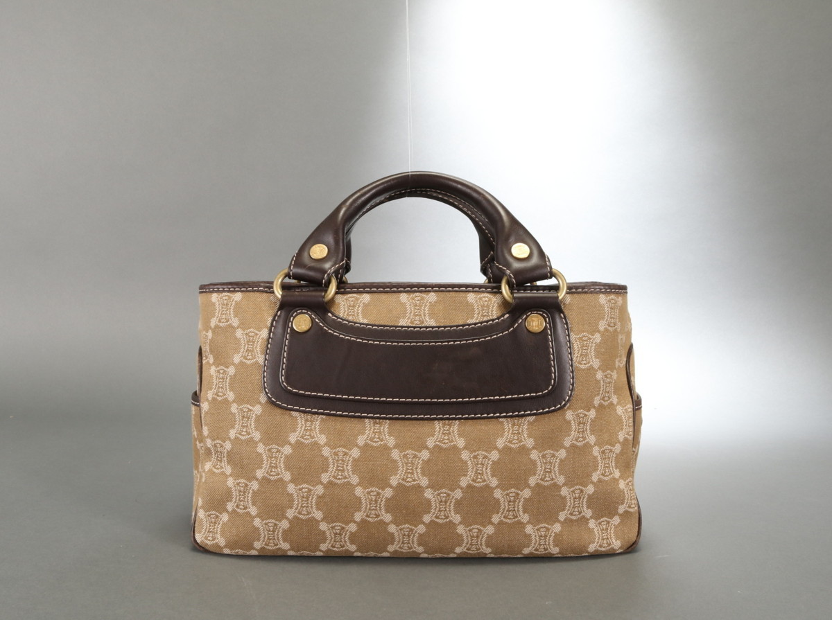 セリーヌ CELINE □ マカダム柄 スタート 希少 美品 ミニ ガンチーニ 1