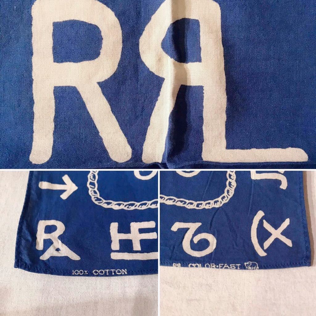 RRL 総柄 バンダナ インディゴブルー ダブルアールエル POLO Ralph Lauren ポロラルフローレン 