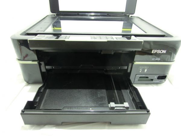 印刷可能 完動品 エプソン EP-801A プリンター 黒 複合機 ツマリなし