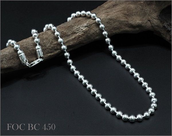 Silver925 Ball Chain Necklace -パルミラ ロング- Ops.(オプス