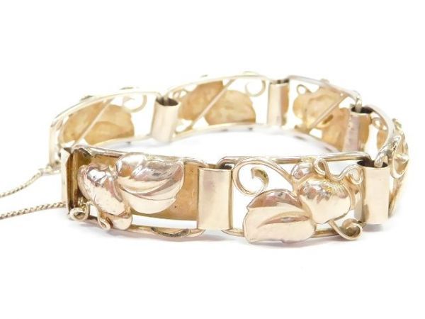 一点物 北欧 スウェーデン製 伝統的 銀細工師 BAF Lundquist ホールマーク刻印 シルバー 830製 ヴィンテージ ブレスレット バングル /12693