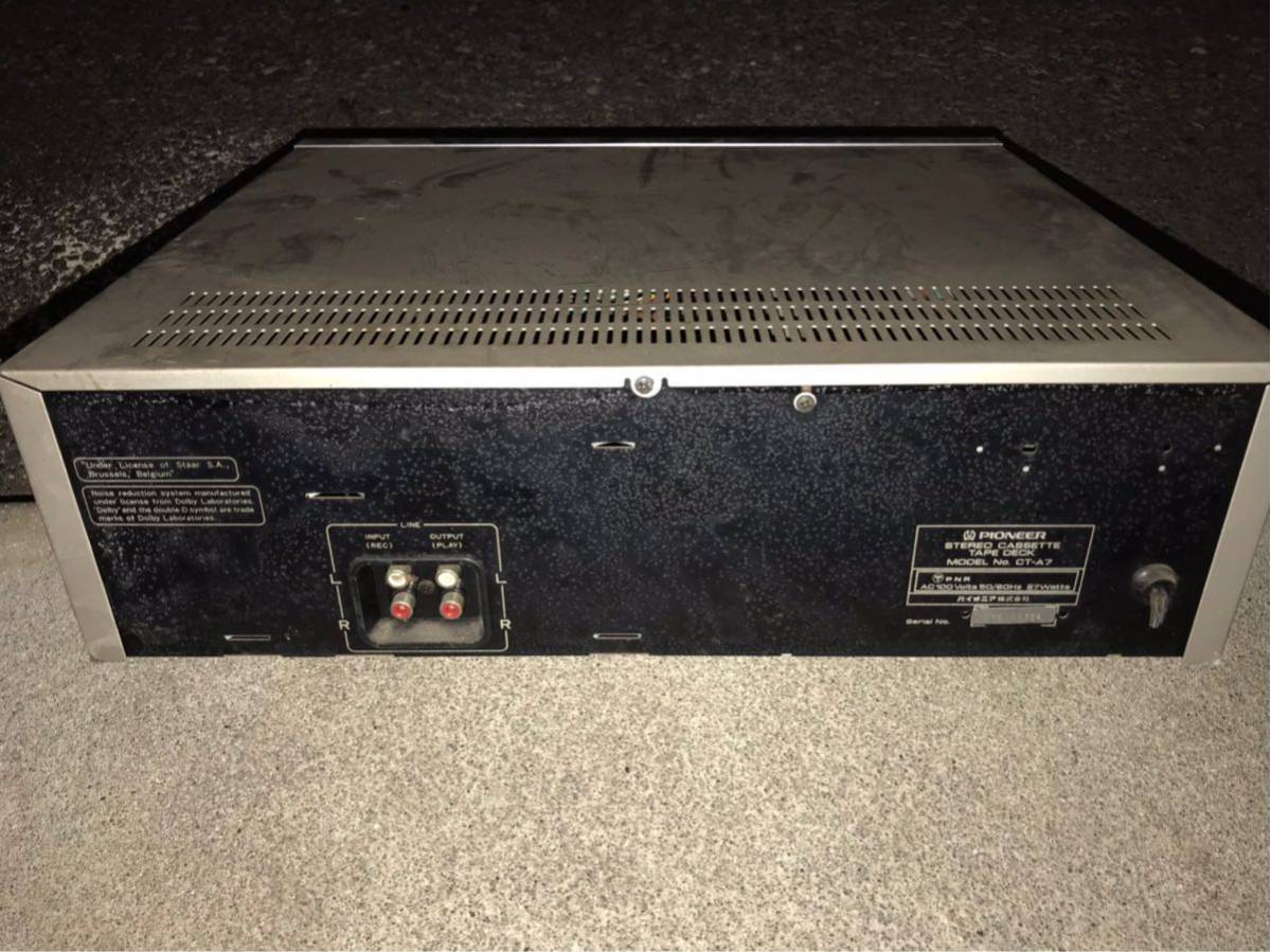 CT-A7 PIONEER パイオニア カセットデッキ CT-7 ステレオカセット