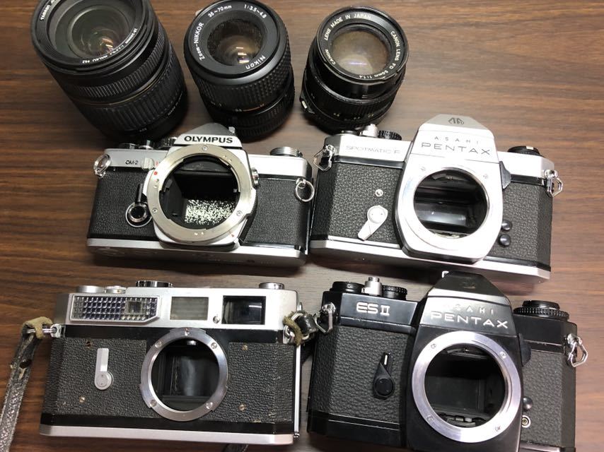 ジャンク フィルムカメラまとめ Canon 7 PENTAX ES IIなど フィルム