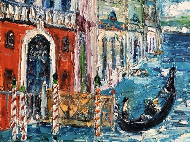 油絵 鈴木マサハル『VENEZIA』ヴェネツィア メルカリ GINZA絵画館鈴木
